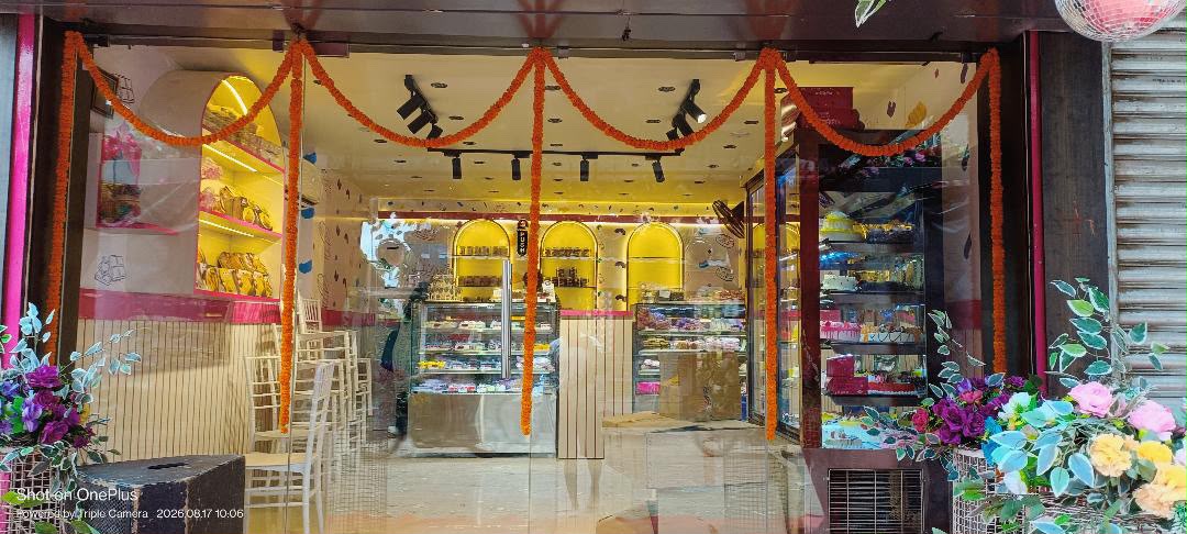 Inside Anushri Cake Heaven cake shop